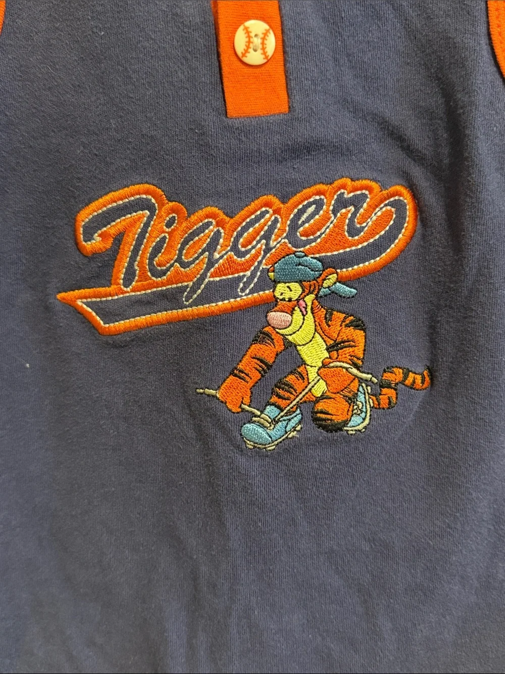 Vintage Disney Tigger Baby Onesie Size 3/6M